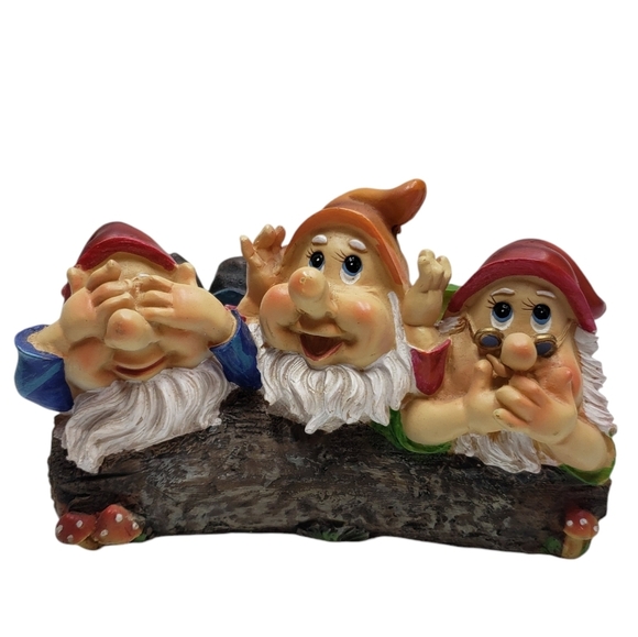 Three Dwarves Small  Planter Box  Doc Sneezy Bashful - Picture 1 of 15